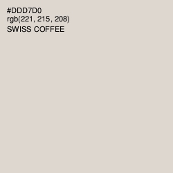 #DDD7D0 - Swiss Coffee Color Image